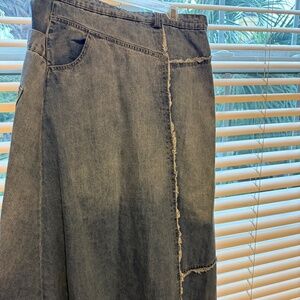 Sunday Up Vintage Jean Skirt